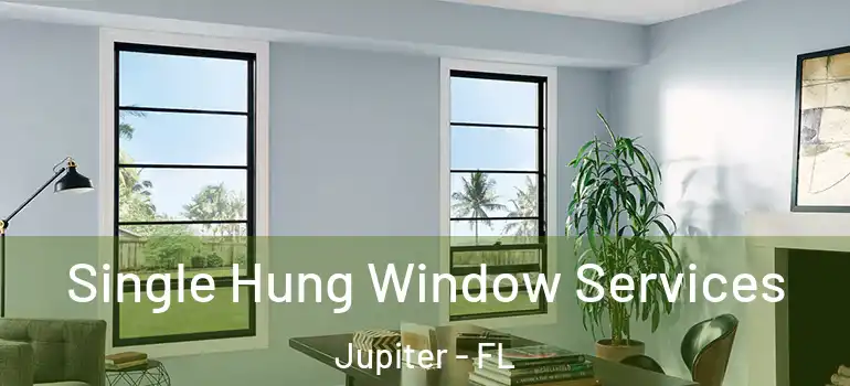  Single Hung Window Services Jupiter - FL